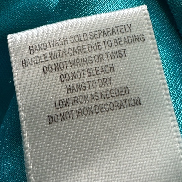 BADGLEY MISCHKA American Glamour Boho Coastal Blue Embellished Maxi Dress, 2XL - Picture 11 of 15